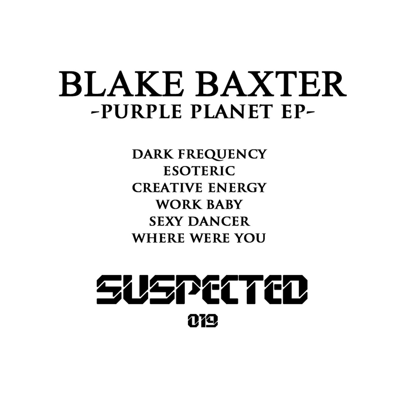 Blake Baxter - PURPLE PLANET [SUSLTD019]